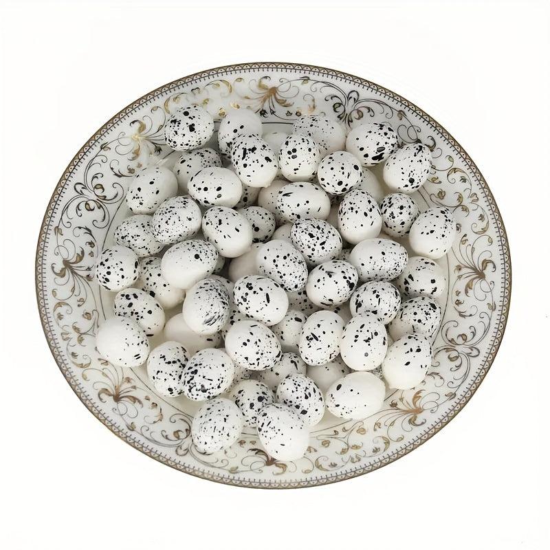 10pcs Simulated Striped Bird Eggs Toys - Easter Decorations