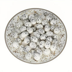 10pcs Simulated Striped Bird Eggs Toys - Easter Decorations