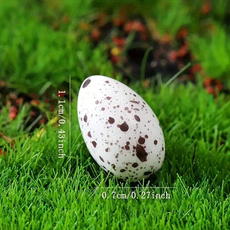 10pcs Simulated Striped Bird Eggs Toys - Easter Decorations