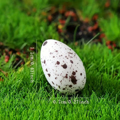 10pcs Simulated Striped Bird Eggs Toys - Easter Decorations