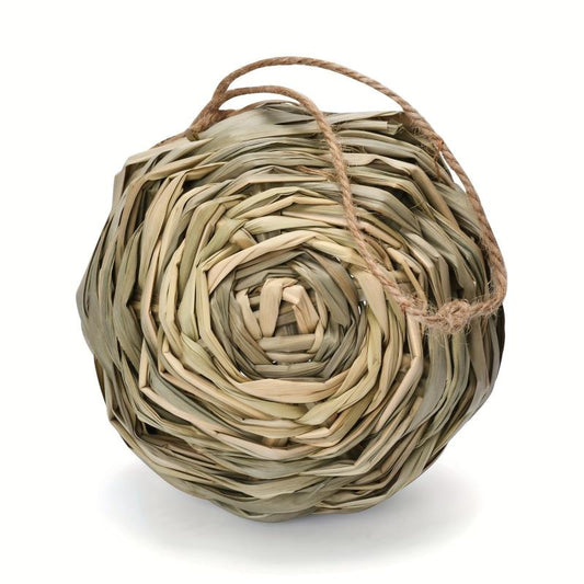 Reed Woven Bird Nest for Parrot Budgerigar Cockatiel Pet Bird Nest