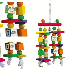 Bird Toys Parrot Cage Chew Swing Toy Hanging For Medium Large Parrots