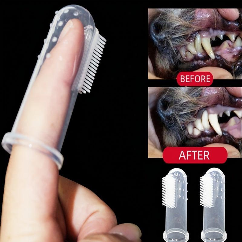 Dog Finger Toothbrush Kit for Pet Oral Health