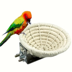Rope Woven Pet Bird Nest Hanging Bed Parrot Valley Bird Hamster Pet Bed