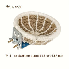 Rope Woven Pet Bird Nest Hanging Bed Parrot Valley Bird Hamster Pet Bed