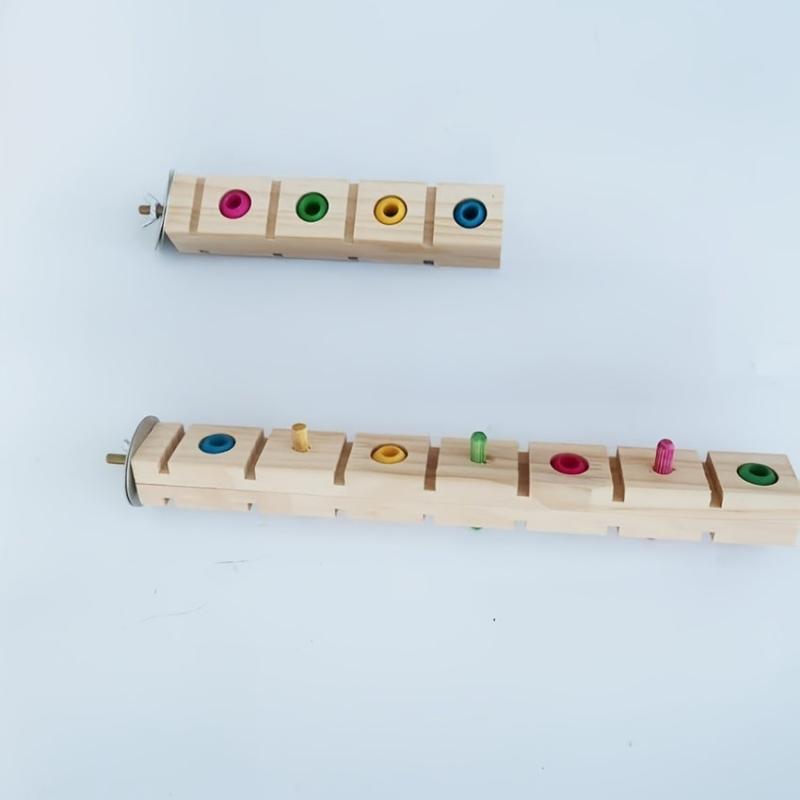 Funny Bird Wood Perch Platform for Parrot Stand Pole