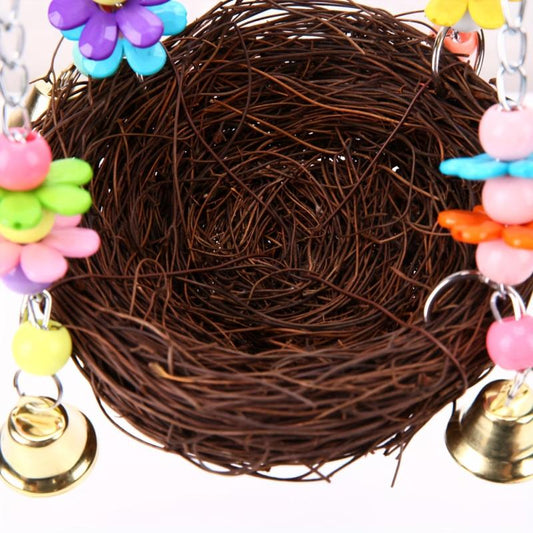 Pet Bird Swing Parrot Parakeet Budgie Cockatiel Hammock Hanging Toys