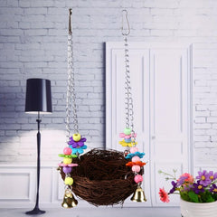 Pet Bird Swing Parrot Parakeet Budgie Cockatiel Hammock Hanging Toys
