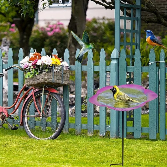 Metal Bird Feeder Outdoor Garden Decor - Attract Wild Birds