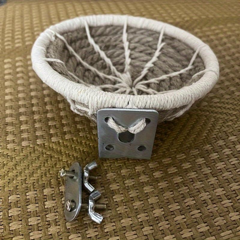 Hand Knitted Hemp Rope Nest For Birds - Warm Sleeping Nest Birdcage Accessories