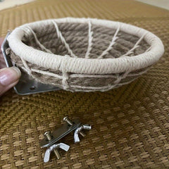 Hand Knitted Hemp Rope Nest For Birds - Warm Sleeping Nest Birdcage Accessories
