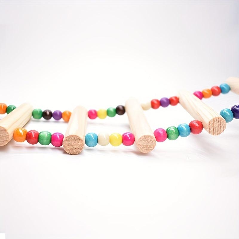 Colorful Beaded Climbing Ladder for Birds Toys