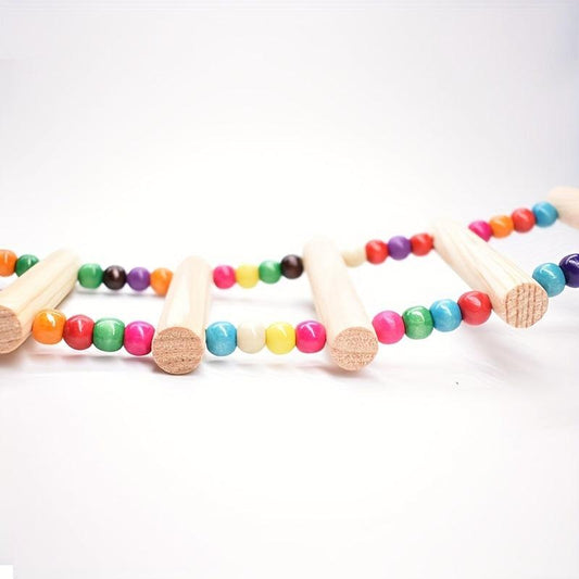 Colorful Beaded Climbing Ladder for Birds Toys