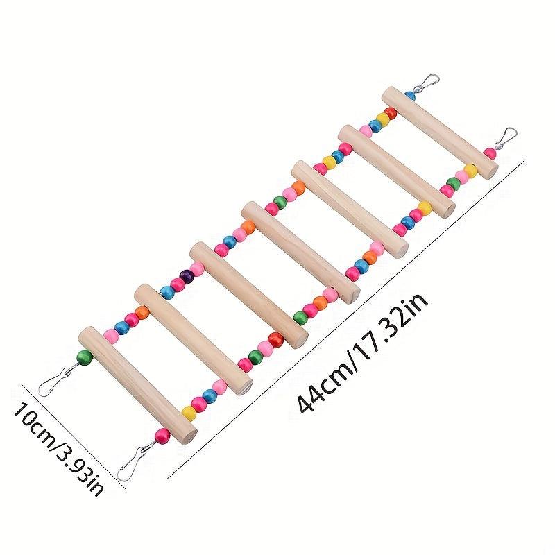 Colorful Beaded Climbing Ladder for Birds Toys