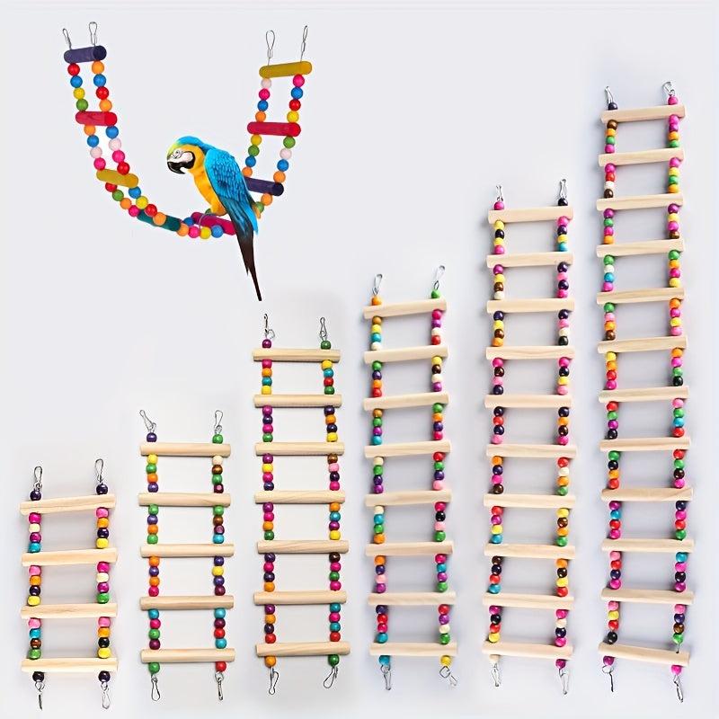 Colorful Beaded Climbing Ladder for Birds Toys