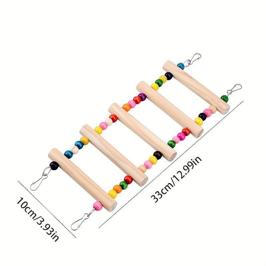 Colorful Beaded Climbing Ladder for Birds Toys