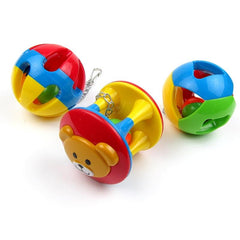 Colorful Chewing Treat Toy for Medium to Large Parrots Parrot Ball with Bell