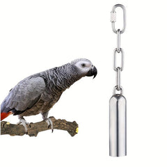 Bird Toy Squirrel Bell Stainless Steel Bell for Parrot Cage Accessories