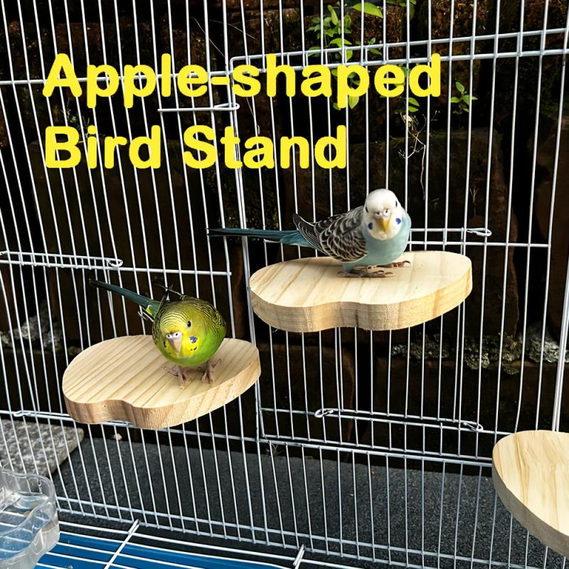 Wooden Hamster Springboard Parrot Stand Platform Small Pets Pedal Toy