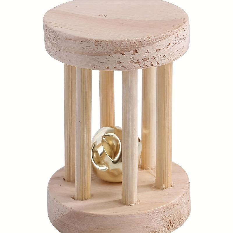 Wooden Hamster Parrot Toy Teeth Grinding Toy Bird Training Toy