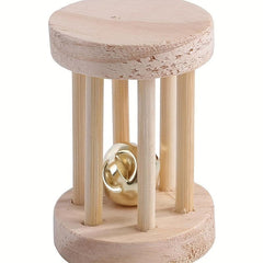 Wooden Hamster Parrot Toy Teeth Grinding Toy Bird Training Toy