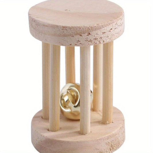 Wooden Hamster Parrot Toy Teeth Grinding Toy Bird Training Toy
