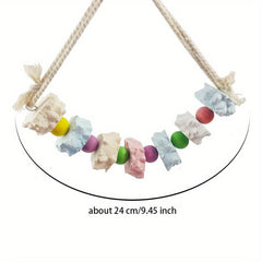 Parrot Corn Husk Grinding Stone Toy Cage Hanging Decoration Swing Molar