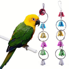 Colorful Metal Bell String Toy for Pet Birds