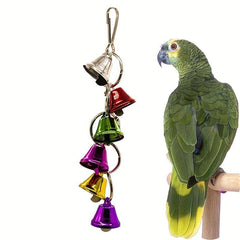 Colorful Metal Bell String Toy for Pet Birds