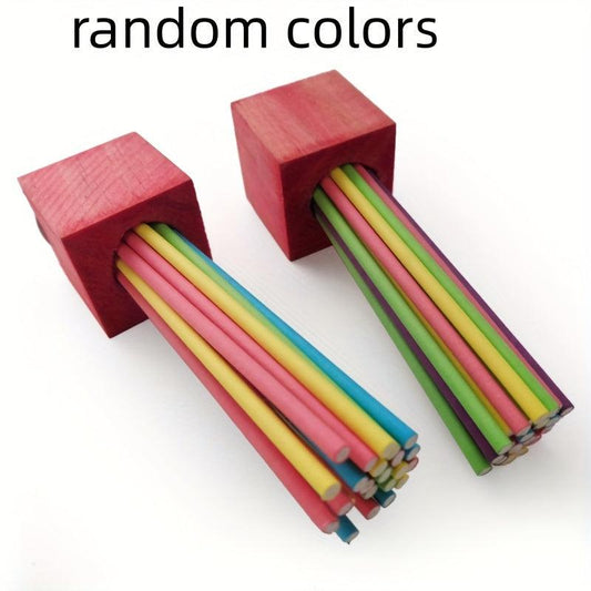 Parrot Toy Bird Toy Chewing Paper Biting Bird Toy With Colored Sticks