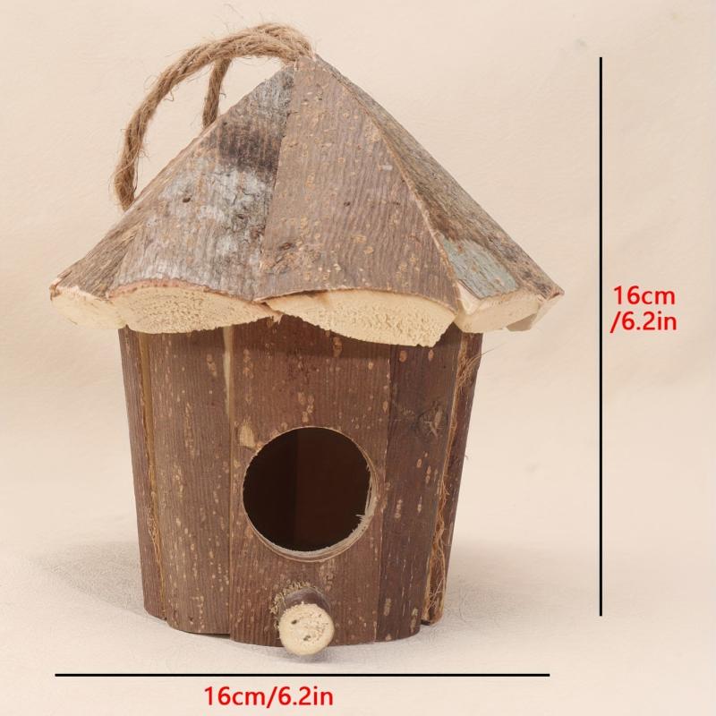 Outdoor Hanging Wooden Bird House for Small Birds
