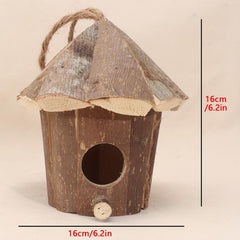 Outdoor Hanging Wooden Bird House for Small Birds