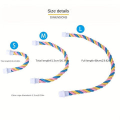 Colorful Bird Climbing Rope Cage Perch Stand for Parrot