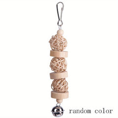 Colorful Bamboo Shredding Toy for Small Birds