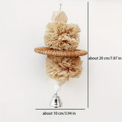 Natural Bird Foraging Chew Toys Hanging Parrot Bird Molar Toy