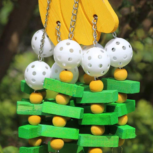 Parrot Wood Banana Building Block Toy