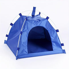 Foldable Pet Tent with Mat for Outdoor Travel - Ideal for Cats and Dogs