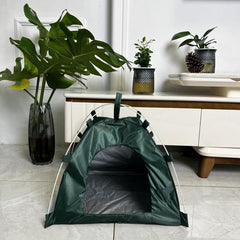 Foldable Pet Tent with Mat for Outdoor Travel - Ideal for Cats and Dogs