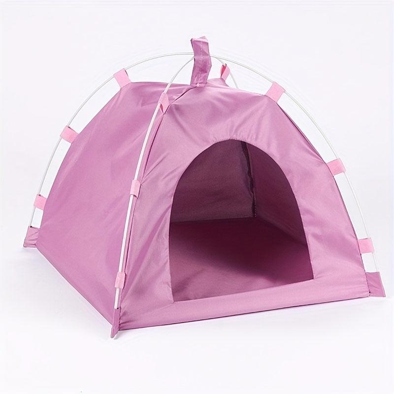 Foldable Pet Tent with Mat for Outdoor Travel - Ideal for Cats and Dogs