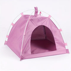 Foldable Pet Tent with Mat for Outdoor Travel - Ideal for Cats and Dogs