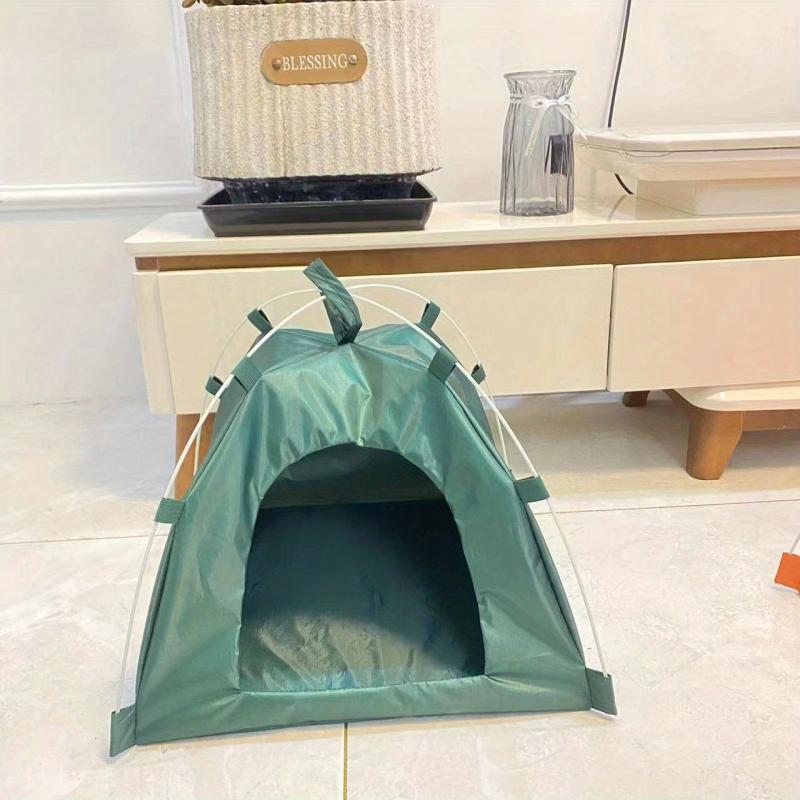 Foldable Pet Tent with Mat for Outdoor Travel - Ideal for Cats and Dogs