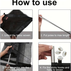 Pet Gate Safety Fence Mesh Isolation No Drilling