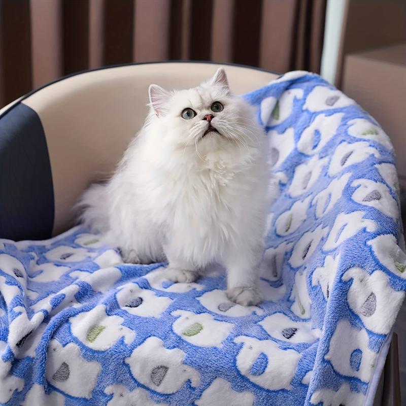 Animal Print Pet Blanket Soft Warm Bedding Dogs Cats