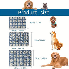 Animal Print Pet Blanket Soft Warm Bedding Dogs Cats