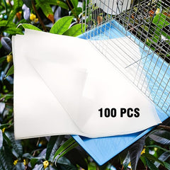 100pcs Non Woven Bird Cage Liners Absorbent Paper for Bird Cage Supplies