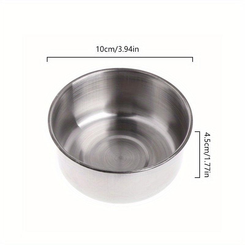 Stainless Steel Parrot Feeder Bowl Clamp Bird Cage Food Water Cup