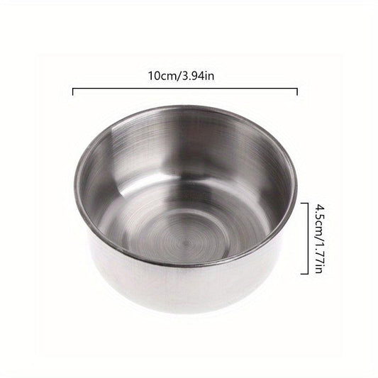 Stainless Steel Parrot Feeder Bowl Clamp Bird Cage Food Water Cup
