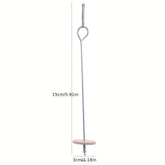 Stainless Steel Bird Food Holder and Treat Skewer for Parrots