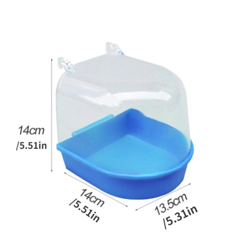 Bird Hanging Bath Cube for Parrots Cockatiel Shower Box