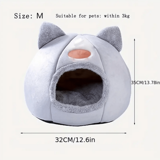 Soft and Warm Cozy Cat Bed for Winter